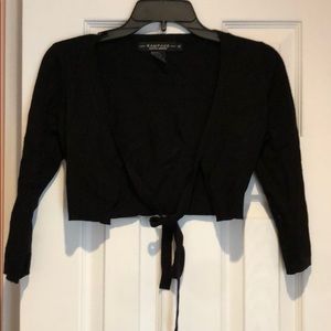 Rampage cropped black sweater